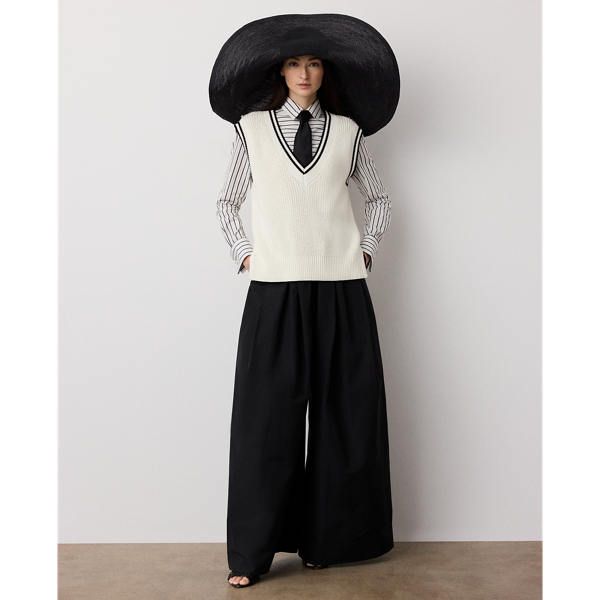 Ir para o Produto: Calça Larga de Popeline Vannesa