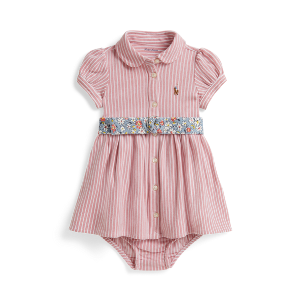 Ir para o Produto: Vestido Polo de Malha Oxford com Cinto e Calcinha