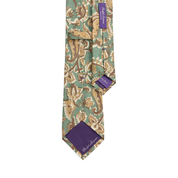 Ir para o Produto: Gravata de Seda Habotai com Estampa Paisley