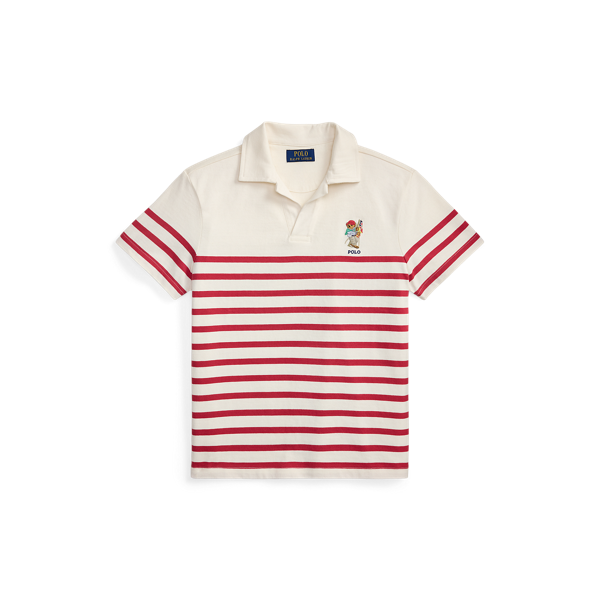 Ir para o Produto: Camisa Polo de Algodão Listrada Polo Bear