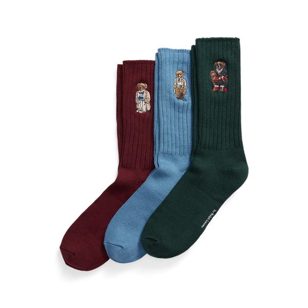 Ir para o Produto: Conjunto de Presente de 3 Meias Polo Bear Crew