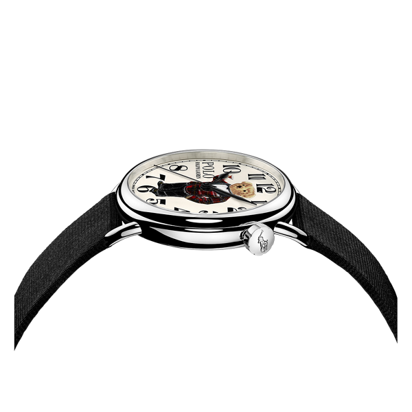 Ir para o Produto: 42 MM Tartan Polo Bear Aço Dial Branco