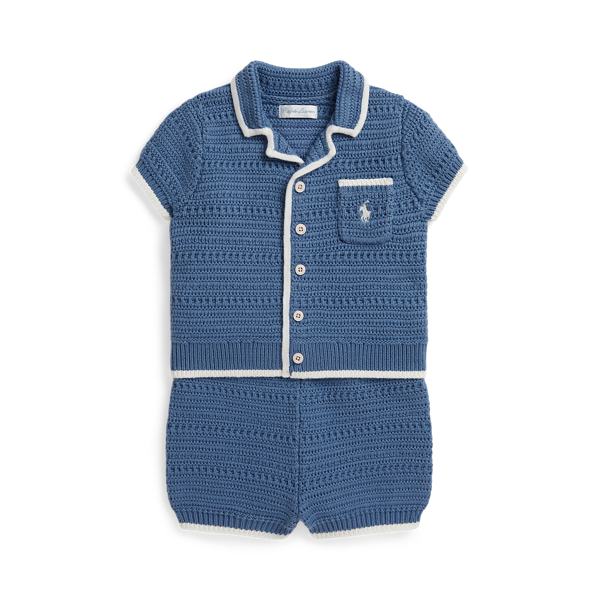 Ir para o Produto: Camisa de Malha de Algodão e Calça Curta