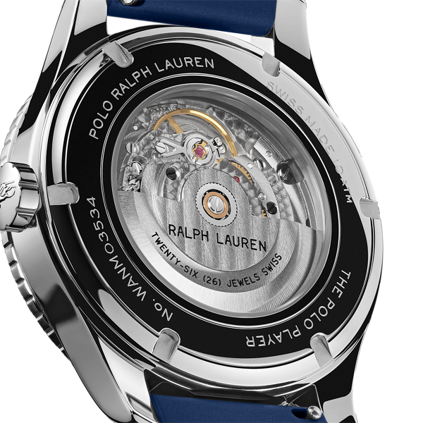 Ir para o Produto: 42 MM Polo Player Dial Azul Aço