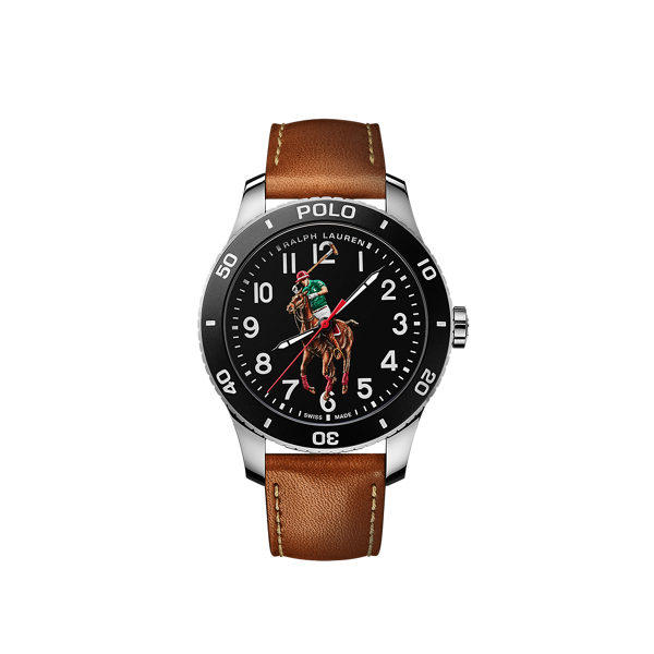 Ir para o Produto: 42 MM Polo Player Aço Dial Preto