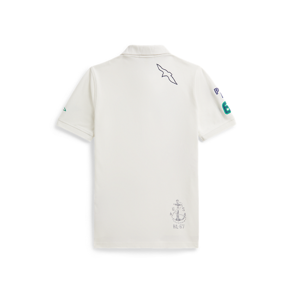 Ir para o Produto: Camisa Polo de Malha de Algodão com Estampa