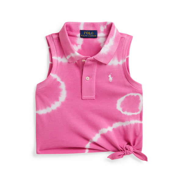 Ir para o Produto: Camisa Polo Boxy de Malha com Estampa Tie-Dye