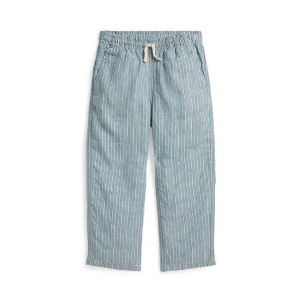 Ir para o Produto: Calça de Linho com Listras e Cinto