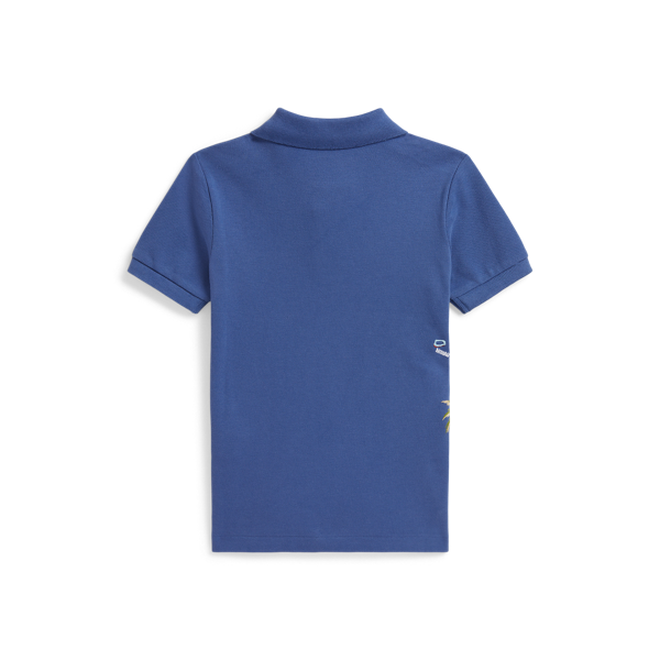 Ir para o Produto: Camisola Polo de Malha de Algodão com Bordado