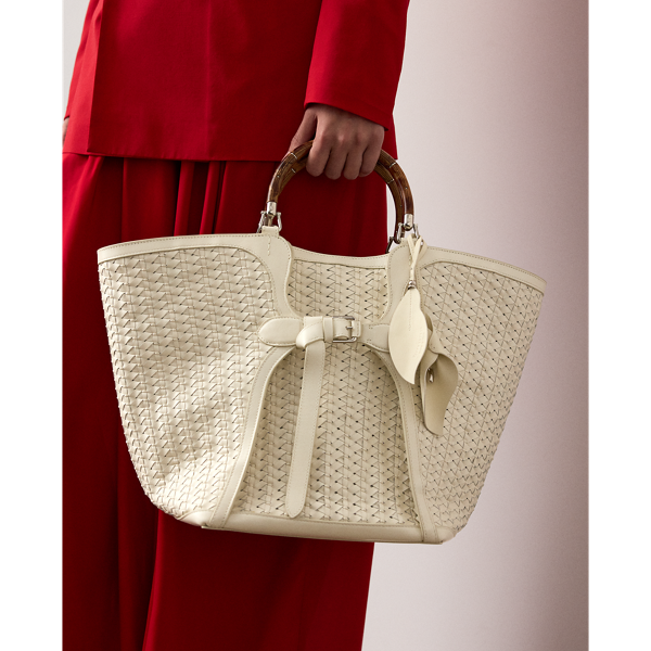Ir para o Produto: Charme de Bolsa de Couro de Vitela com Estampa Floral