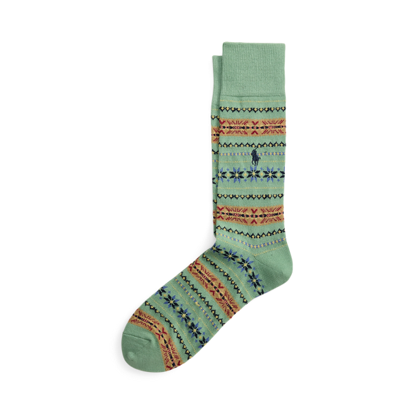 Ir para o Produto: Meias de Cotton-Blend com Estampa Fair Isle