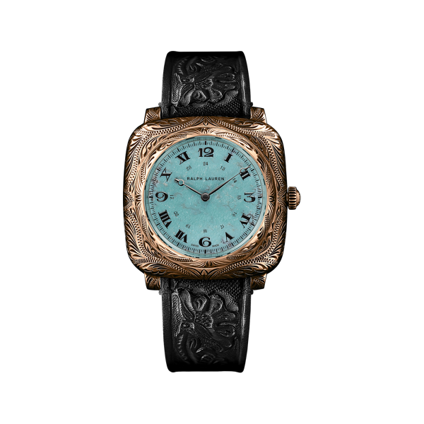 Ir para o Produto: 42 mm, Dial Turquesa em Ouro Rosa