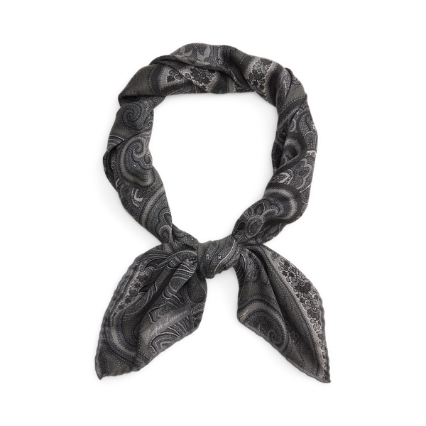 Ir para o Produto: Pashmina de Cashmere e Seda com Estampa Paisley