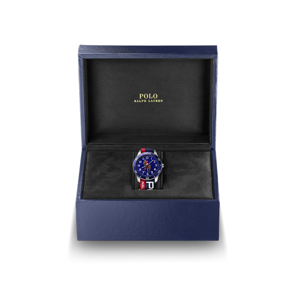 Ir para o Produto: 42 MM Polo Player Dial Azul Aço