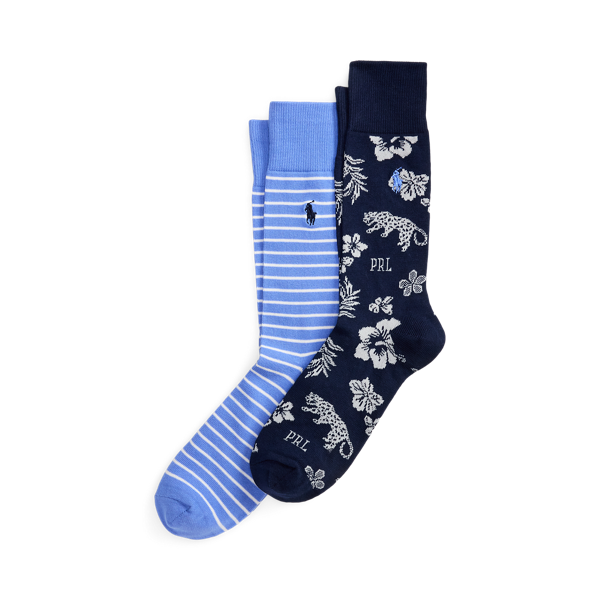 Ir para o Produto: Meias de Calça Tropical e Listradas, Conjunto de 2