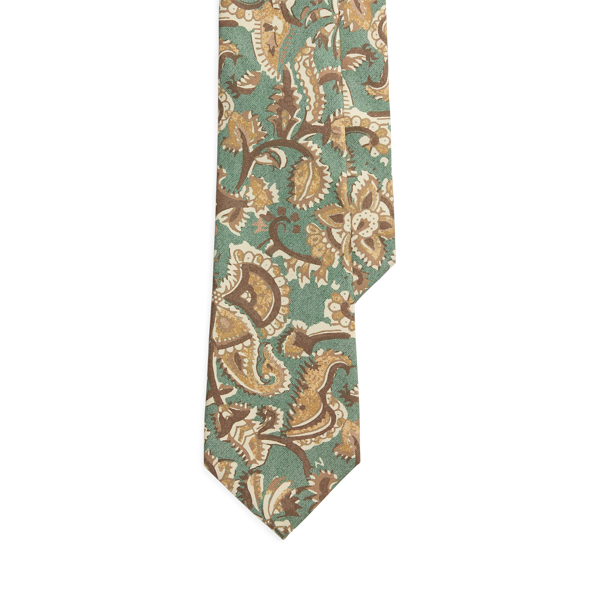 Ir para o Produto: Gravata de Seda Habotai com Estampa Paisley